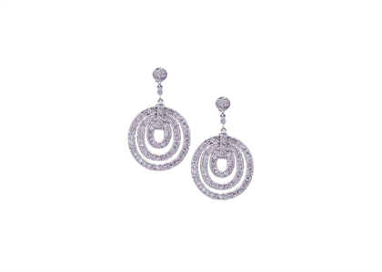 Rhodium Plated | Chandelier Earrings